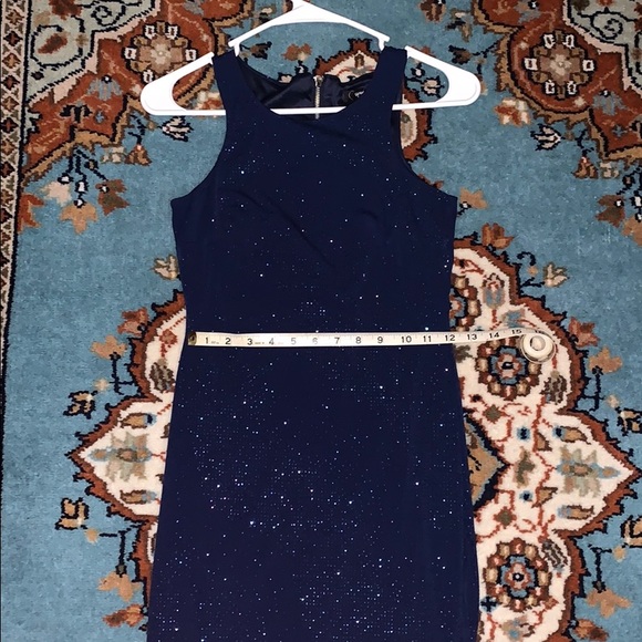 Speechless Navy Blue Cocktail Dress - Picture 6 of 8